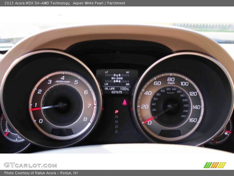 Aspen White Pearl / Parchment 2013 Acura MDX SH-AWD Technology