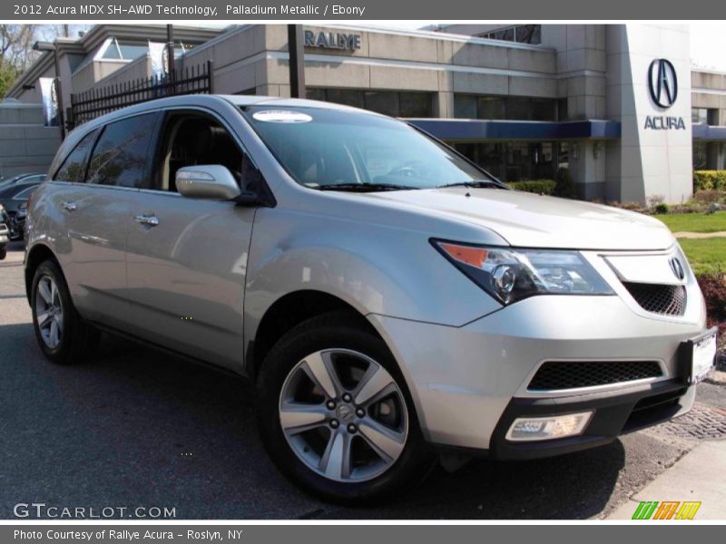 Palladium Metallic / Ebony 2012 Acura MDX SH-AWD Technology