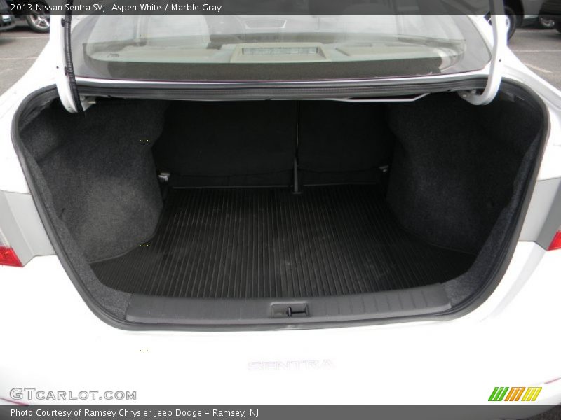 Aspen White / Marble Gray 2013 Nissan Sentra SV
