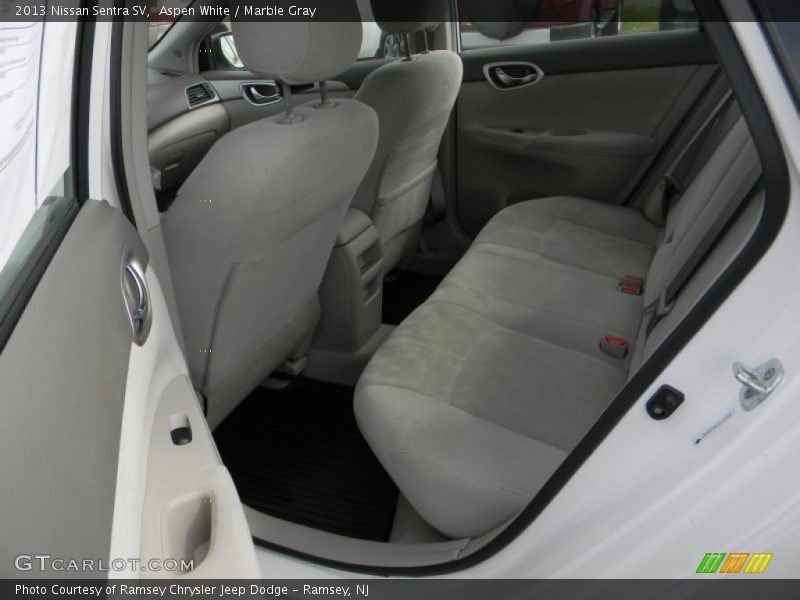Aspen White / Marble Gray 2013 Nissan Sentra SV