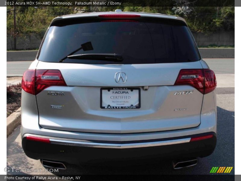 Palladium Metallic / Ebony 2012 Acura MDX SH-AWD Technology