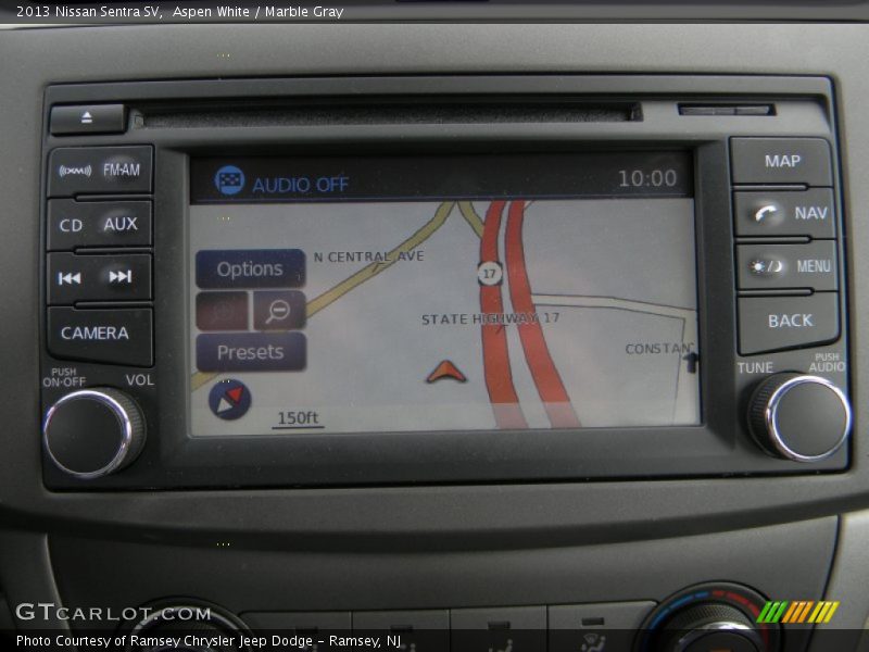 Aspen White / Marble Gray 2013 Nissan Sentra SV