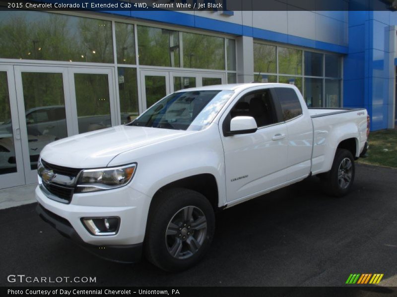 Summit White / Jet Black 2015 Chevrolet Colorado LT Extended Cab 4WD