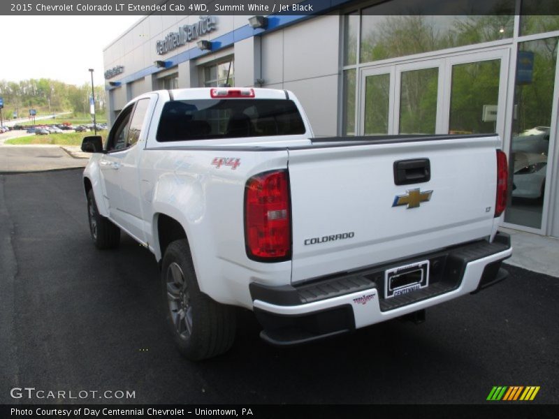 Summit White / Jet Black 2015 Chevrolet Colorado LT Extended Cab 4WD