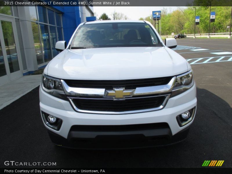 Summit White / Jet Black 2015 Chevrolet Colorado LT Extended Cab 4WD