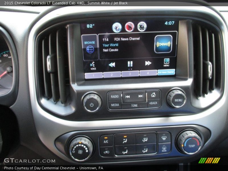 Summit White / Jet Black 2015 Chevrolet Colorado LT Extended Cab 4WD