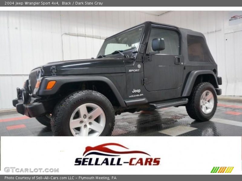 Black / Dark Slate Gray 2004 Jeep Wrangler Sport 4x4