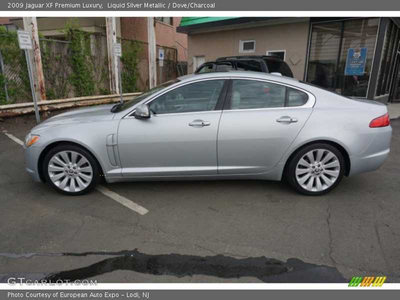 Liquid Silver Metallic / Dove/Charcoal 2009 Jaguar XF Premium Luxury