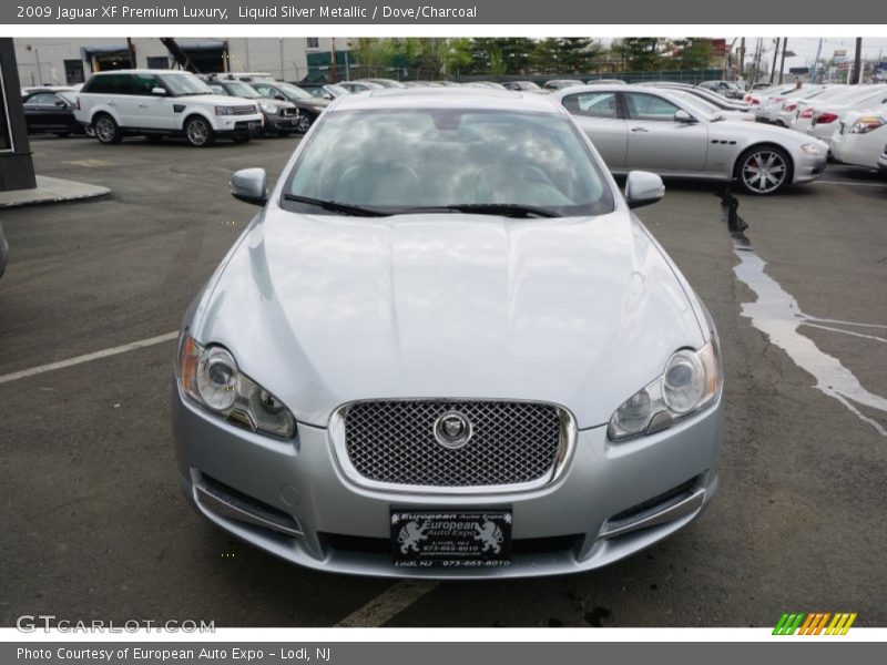Liquid Silver Metallic / Dove/Charcoal 2009 Jaguar XF Premium Luxury