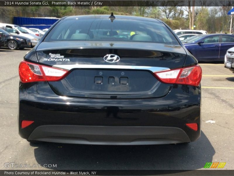 Phantom Black Metallic / Gray 2014 Hyundai Sonata GLS