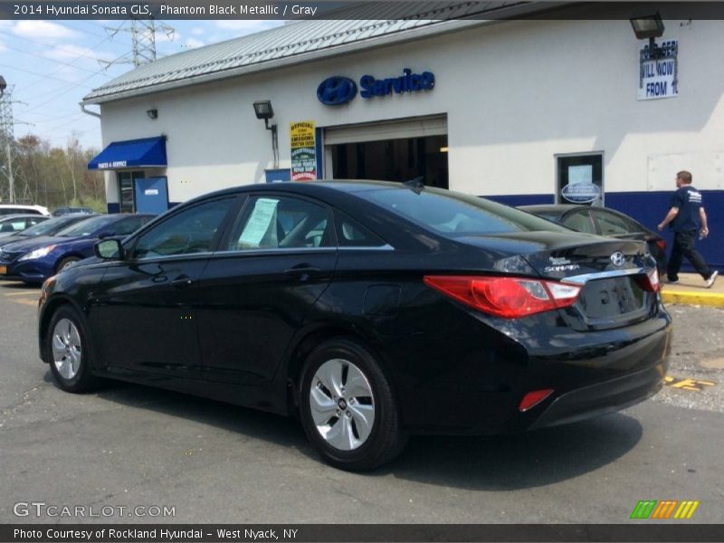 Phantom Black Metallic / Gray 2014 Hyundai Sonata GLS