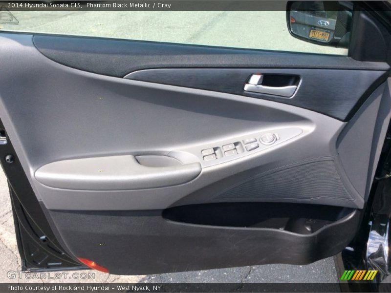 Phantom Black Metallic / Gray 2014 Hyundai Sonata GLS
