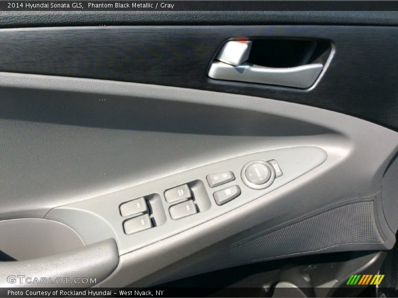 Phantom Black Metallic / Gray 2014 Hyundai Sonata GLS
