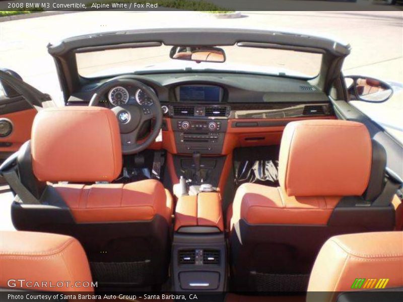 Alpine White / Fox Red 2008 BMW M3 Convertible