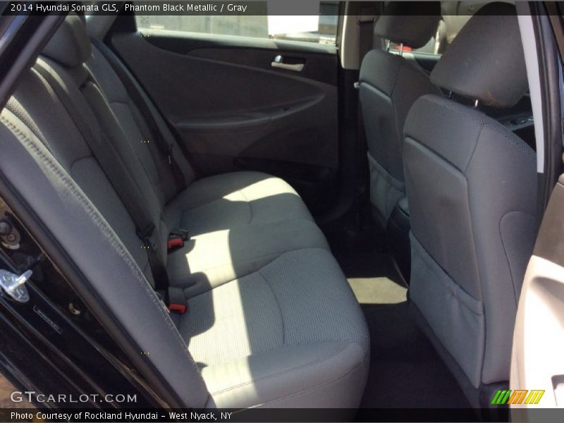 Phantom Black Metallic / Gray 2014 Hyundai Sonata GLS