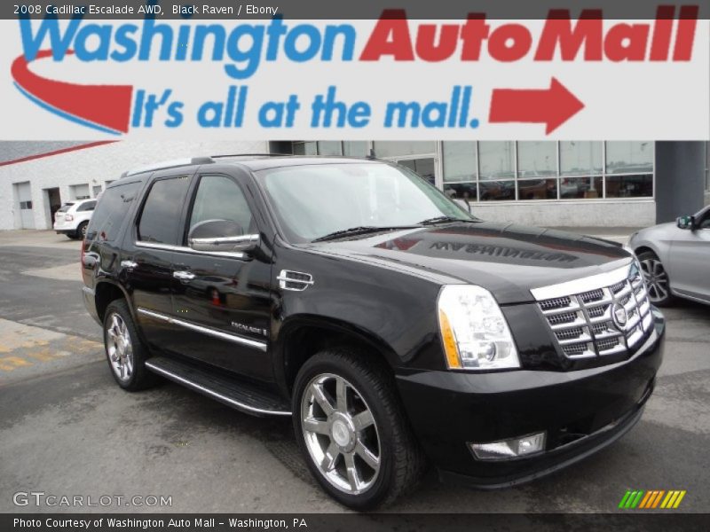 Black Raven / Ebony 2008 Cadillac Escalade AWD
