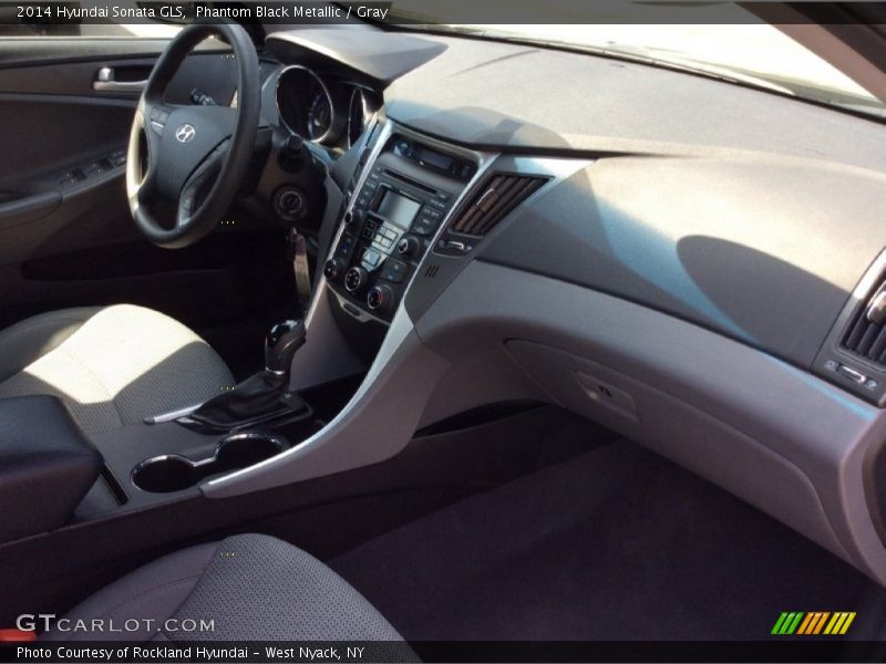 Phantom Black Metallic / Gray 2014 Hyundai Sonata GLS