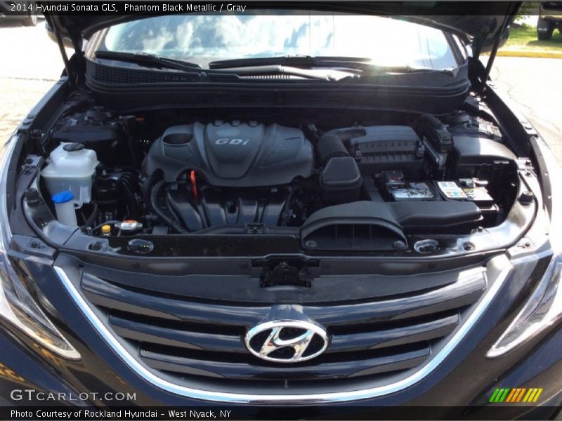Phantom Black Metallic / Gray 2014 Hyundai Sonata GLS