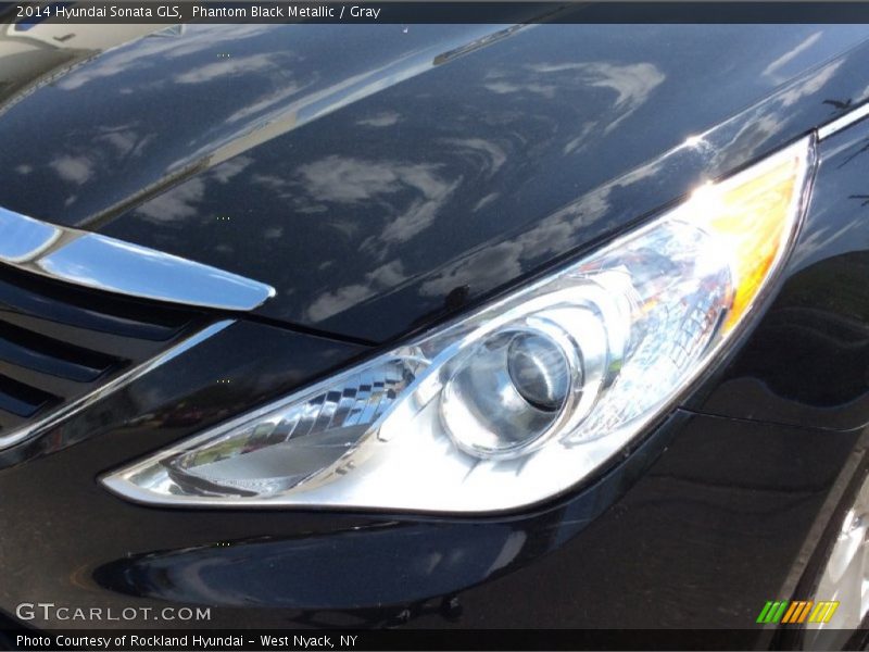 Phantom Black Metallic / Gray 2014 Hyundai Sonata GLS