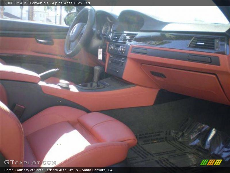 Alpine White / Fox Red 2008 BMW M3 Convertible