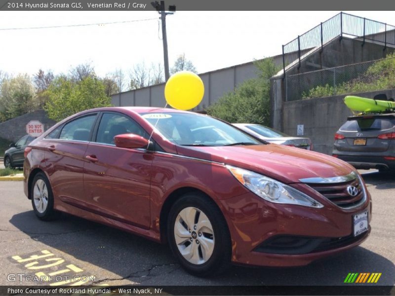 Venetian Red / Gray 2014 Hyundai Sonata GLS