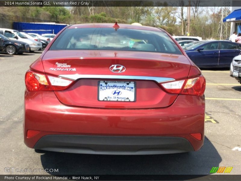 Venetian Red / Gray 2014 Hyundai Sonata GLS