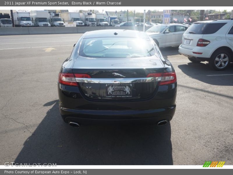 Ebony Black / Warm Charcoal 2011 Jaguar XF Premium Sport Sedan