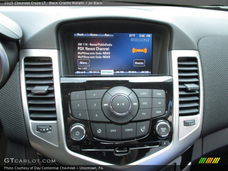 Black Granite Metallic / Jet Black 2015 Chevrolet Cruze LT
