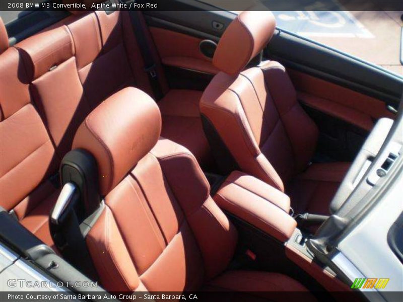 Alpine White / Fox Red 2008 BMW M3 Convertible