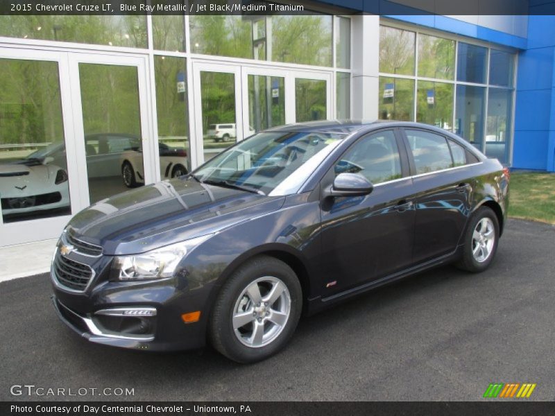 Blue Ray Metallic / Jet Black/Medium Titanium 2015 Chevrolet Cruze LT