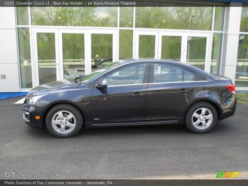 Blue Ray Metallic / Jet Black/Medium Titanium 2015 Chevrolet Cruze LT