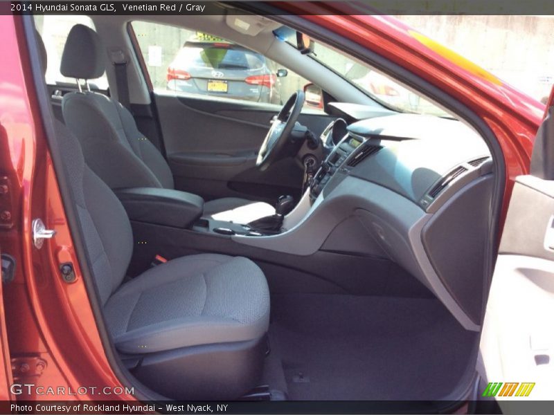 Venetian Red / Gray 2014 Hyundai Sonata GLS