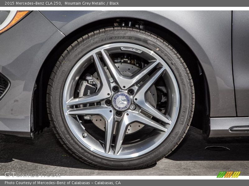 Mountain Grey Metallic / Black 2015 Mercedes-Benz CLA 250