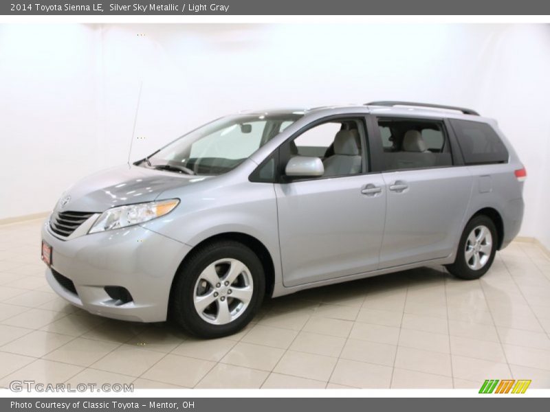 Silver Sky Metallic / Light Gray 2014 Toyota Sienna LE