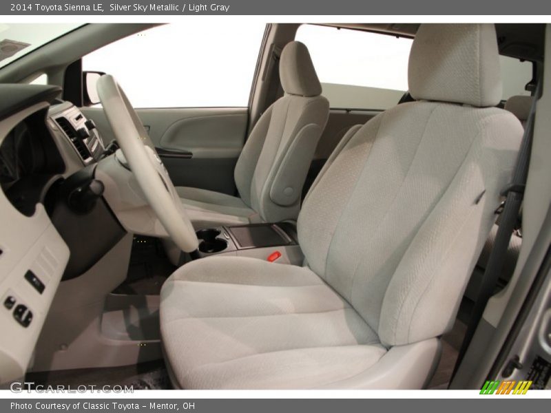 Silver Sky Metallic / Light Gray 2014 Toyota Sienna LE