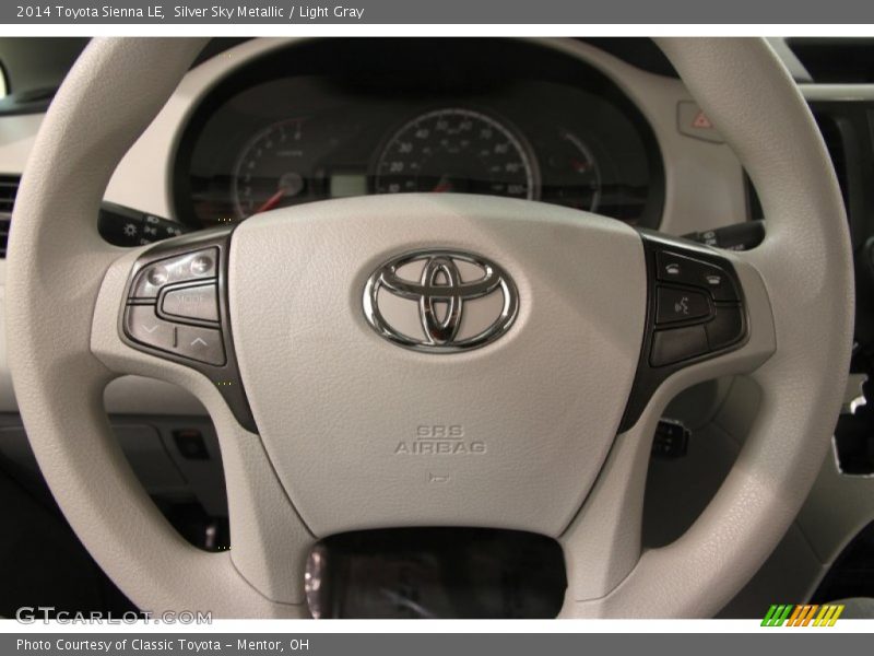 Silver Sky Metallic / Light Gray 2014 Toyota Sienna LE