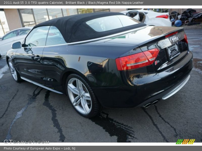 Brilliant Black / Black/Magma Red Silk Nappa Leather 2011 Audi S5 3.0 TFSI quattro Cabriolet