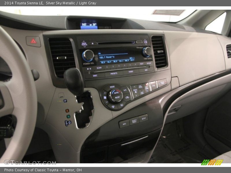 Silver Sky Metallic / Light Gray 2014 Toyota Sienna LE