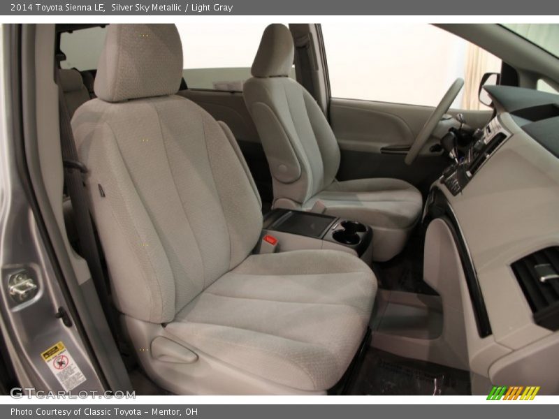 Silver Sky Metallic / Light Gray 2014 Toyota Sienna LE