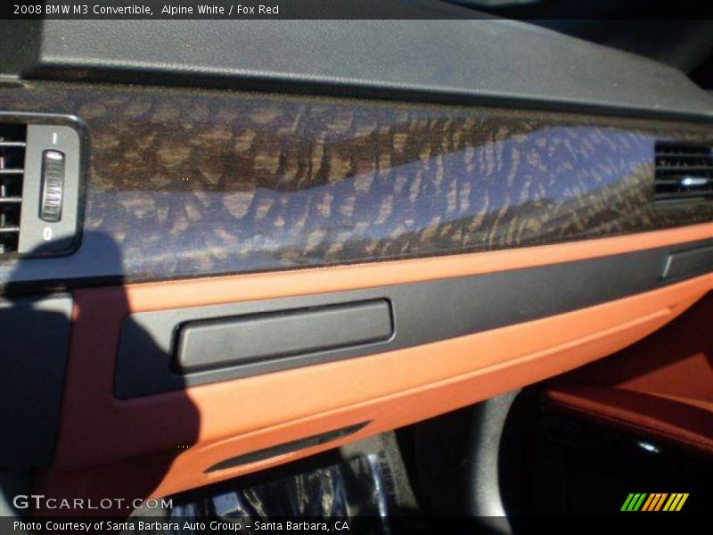 Alpine White / Fox Red 2008 BMW M3 Convertible