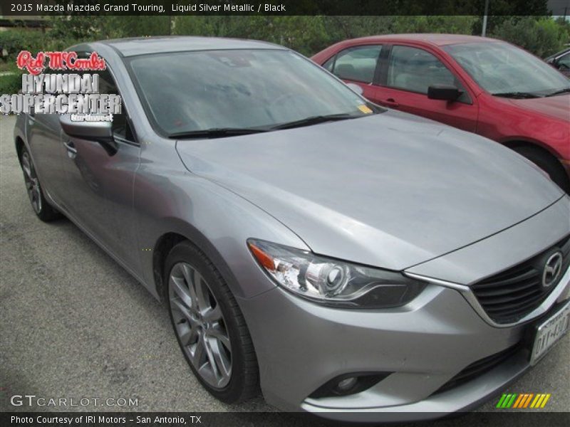 Liquid Silver Metallic / Black 2015 Mazda Mazda6 Grand Touring