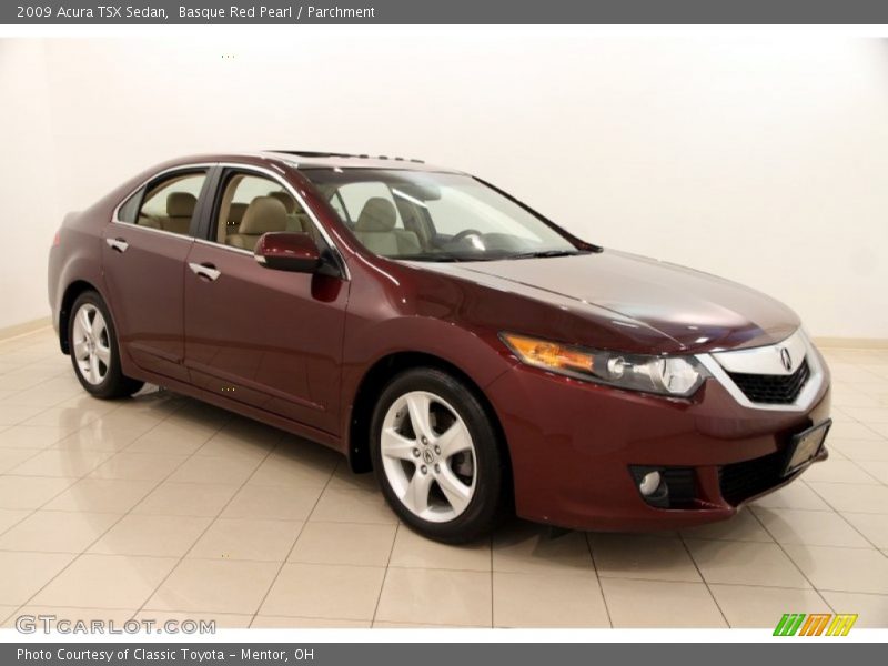 Basque Red Pearl / Parchment 2009 Acura TSX Sedan