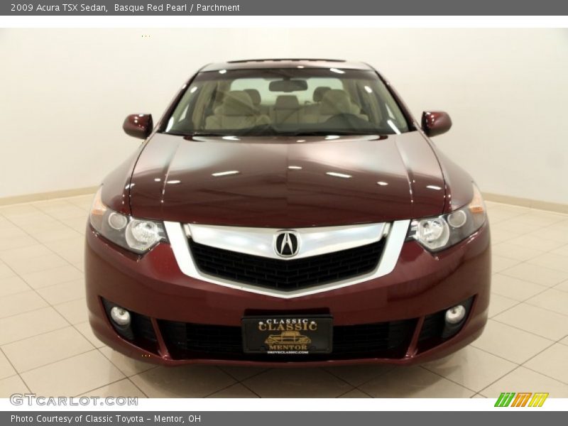 Basque Red Pearl / Parchment 2009 Acura TSX Sedan