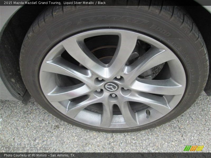 Liquid Silver Metallic / Black 2015 Mazda Mazda6 Grand Touring