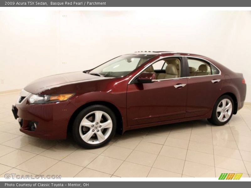 Basque Red Pearl / Parchment 2009 Acura TSX Sedan