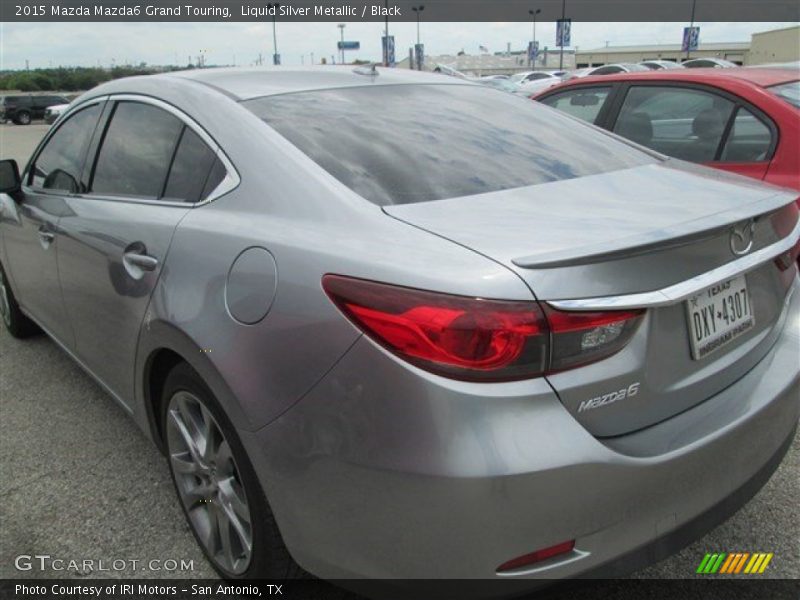 Liquid Silver Metallic / Black 2015 Mazda Mazda6 Grand Touring