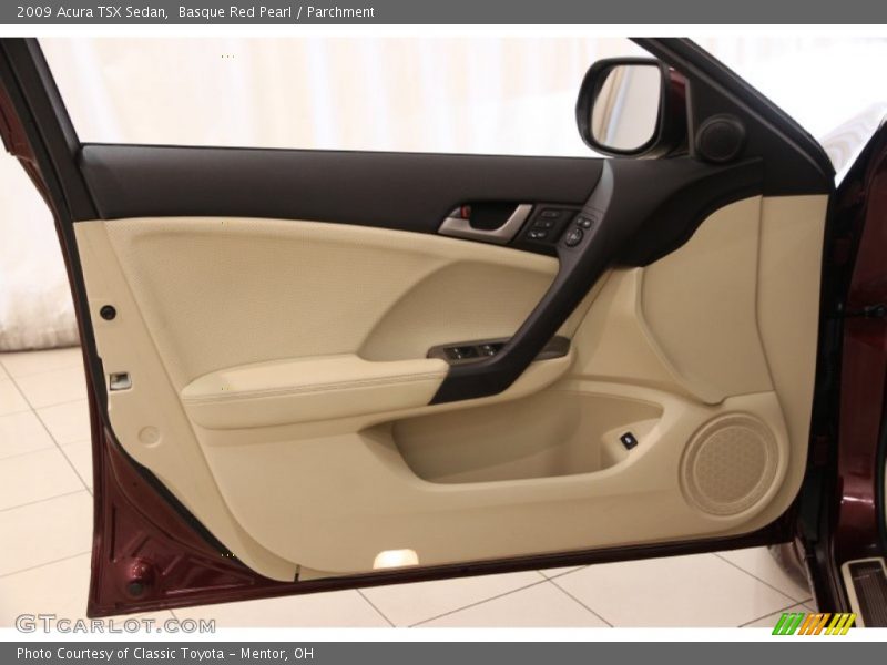 Basque Red Pearl / Parchment 2009 Acura TSX Sedan