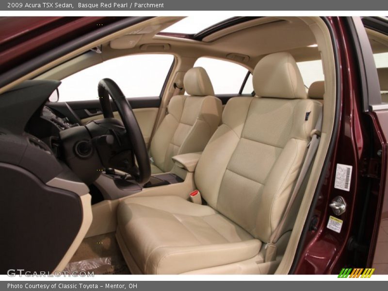 Basque Red Pearl / Parchment 2009 Acura TSX Sedan