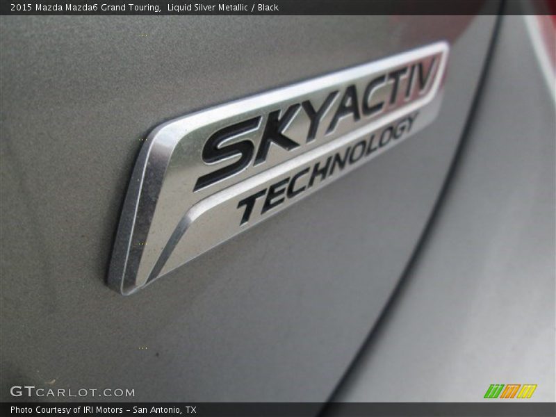 Liquid Silver Metallic / Black 2015 Mazda Mazda6 Grand Touring