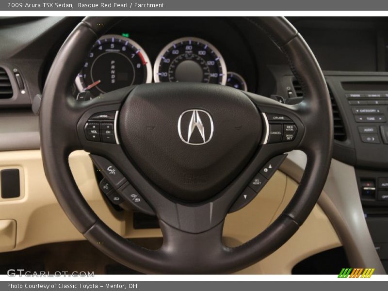 Basque Red Pearl / Parchment 2009 Acura TSX Sedan